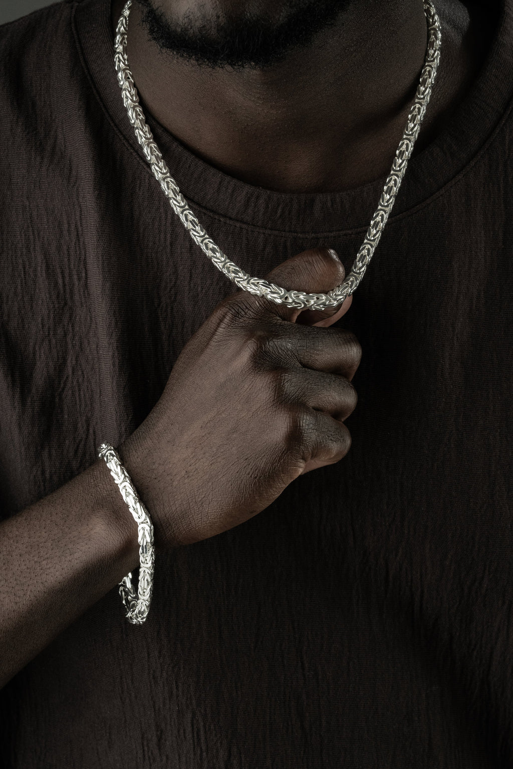 KÖNIGSKETTE SET 6 MM | 925 SILBER