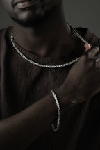 KÖNIGSKETTE 4 MM SET aus 925 Silber - Eleganter Halskette - AURIME