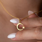 AYYILDIZ HALSKETTE aus 925 Silber - Eleganter Halskette - AURIME