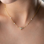 MONIAN PEARL KETTE aus 925 Silber - Eleganter Halskette - AURIME