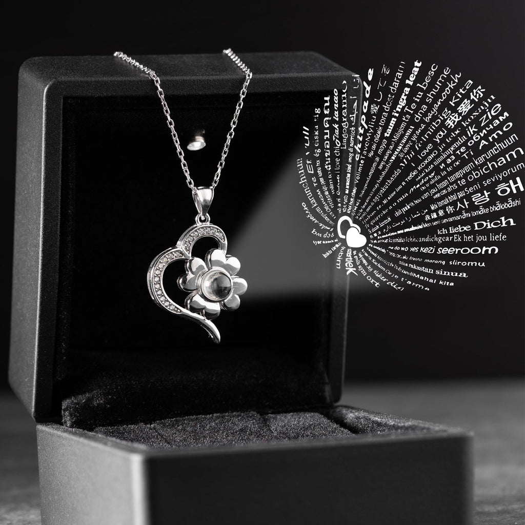 LIEBESBLÜTE HALSKETTE | 925 SILBER