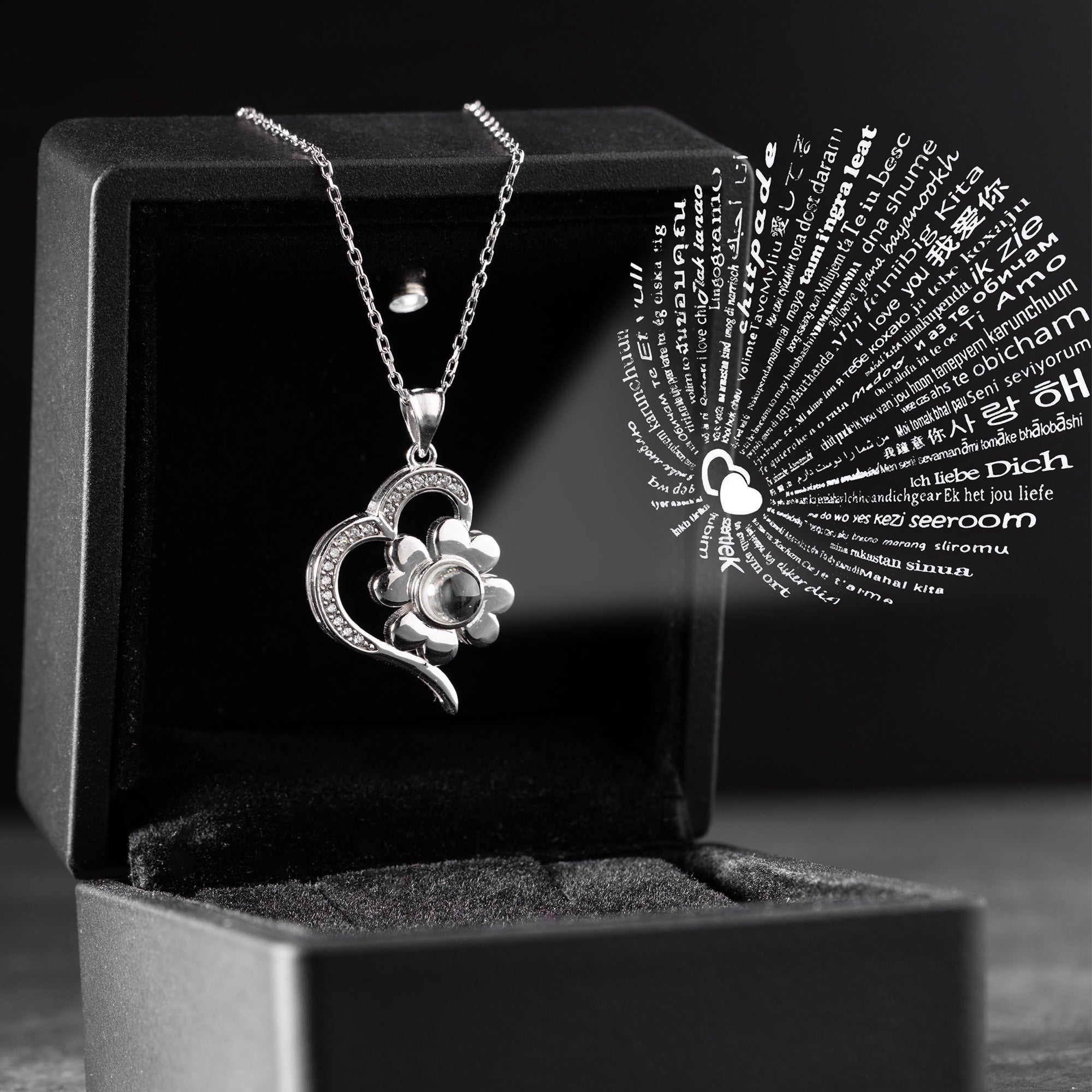 LIEBESBLÜTE HALSKETTE | 925 SILBER