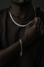 CUBAN LINK SET aus 925 Silber - Eleganter Schmuckset - AURIME