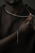 OVAL KÖNIGSKETTE 2 MM SET aus 925 Silber - Eleganter Halskette - AURIME