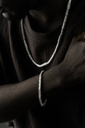 AURIME Königs-Kette mit 4 mm Strassstein, 925 Silber, elegante Halskette mit funkelnden Steinen.