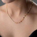 ICED X COLORFULL KETTE aus 925 Silber - Eleganter Halskette - AURIME