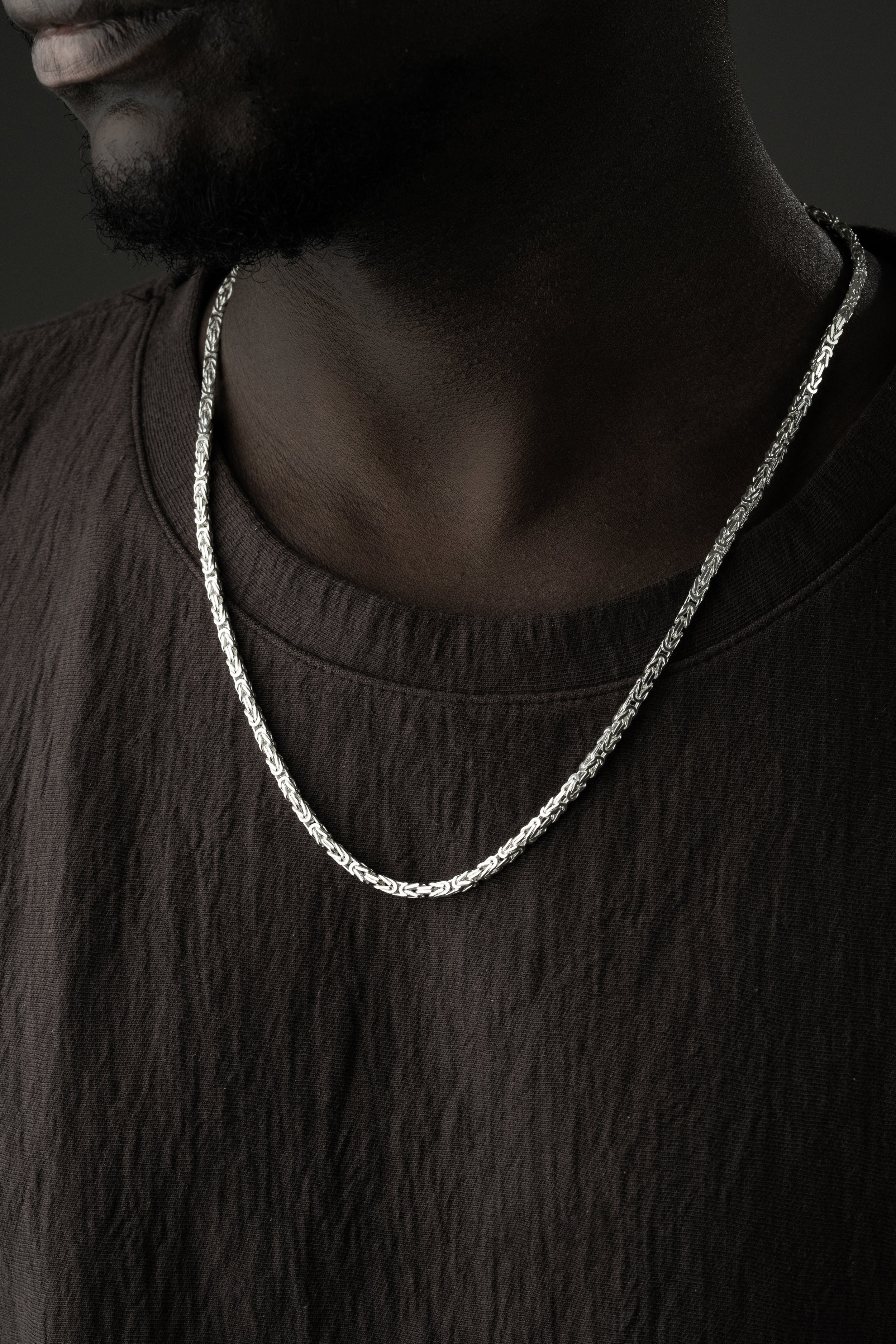 KÖNIGSKETTE 4 MM GLANZ | 925 SILBER