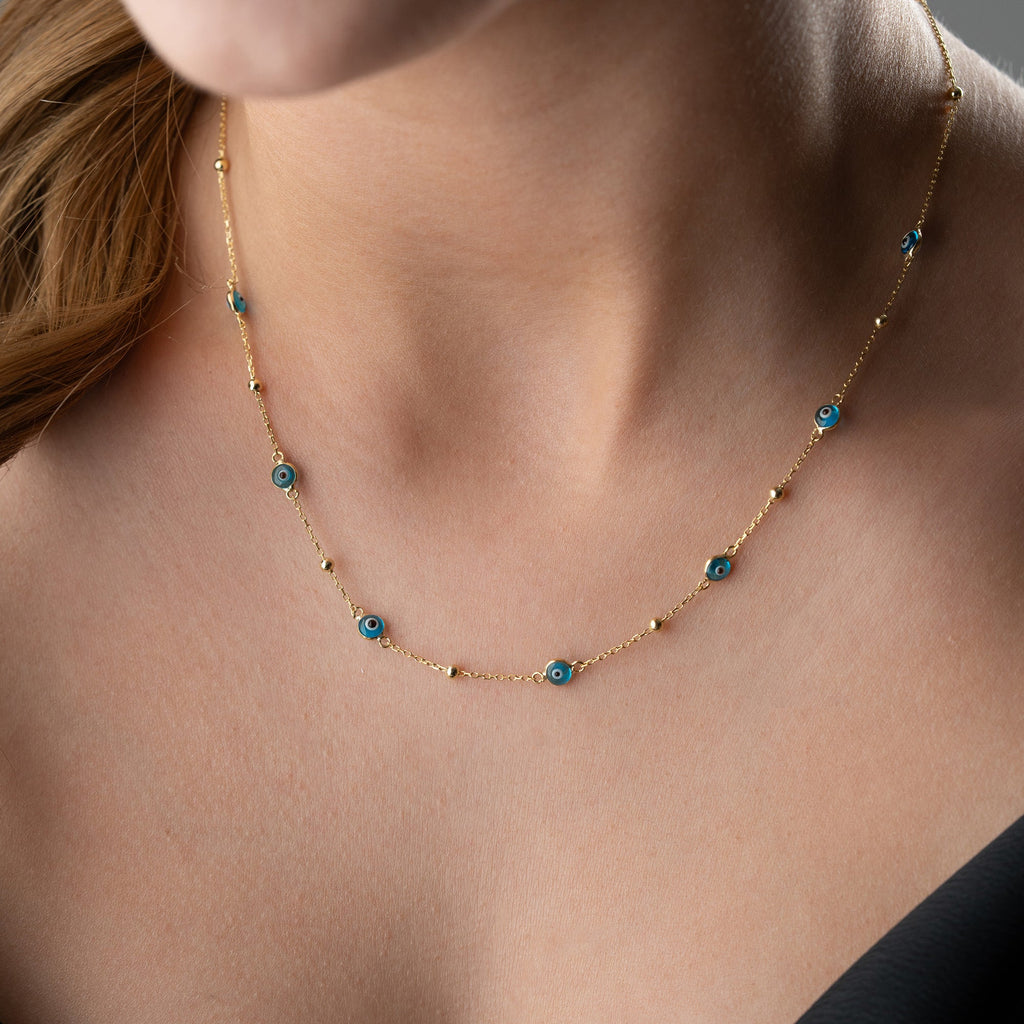 MIO NAZAR KETTE aus 925 Silber - Eleganter Halskette - AURIME