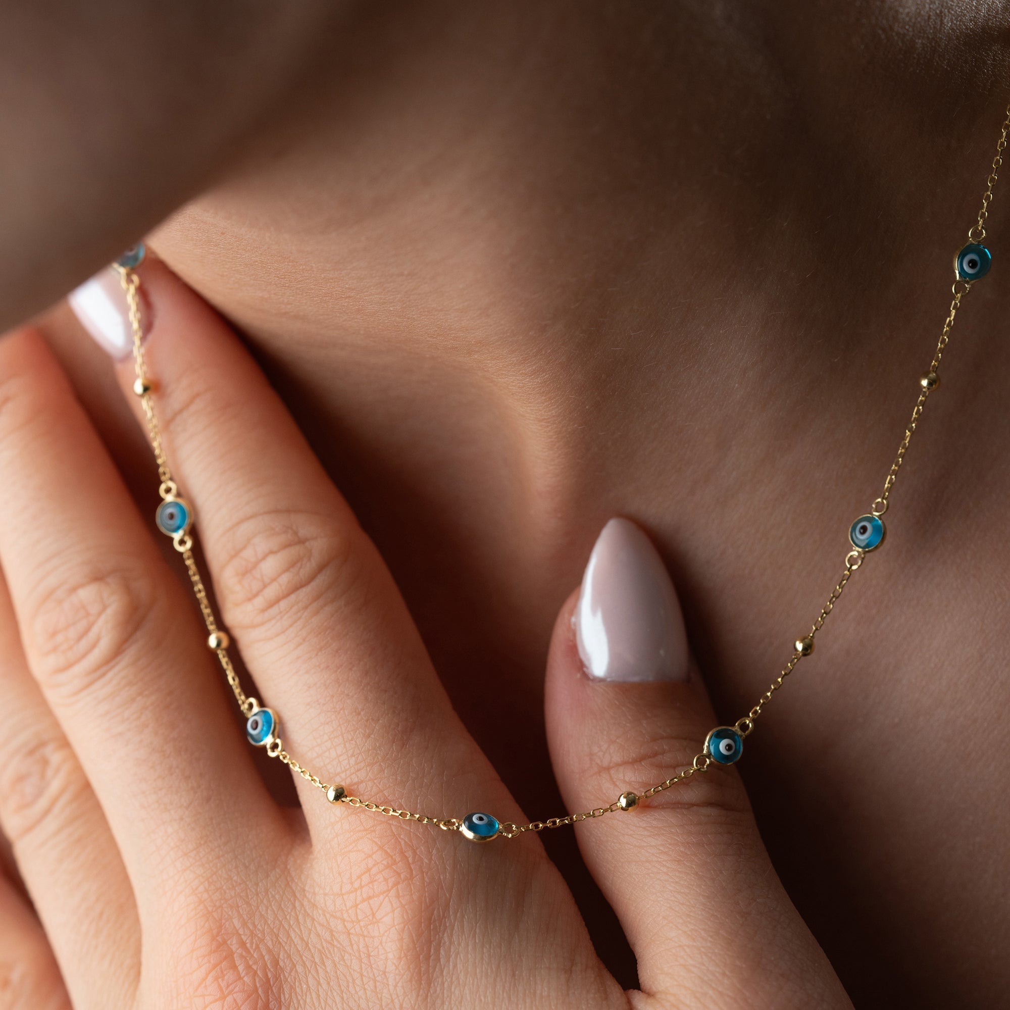 MIO NAZAR KETTE aus 925 Silber - Eleganter Halskette - AURIME