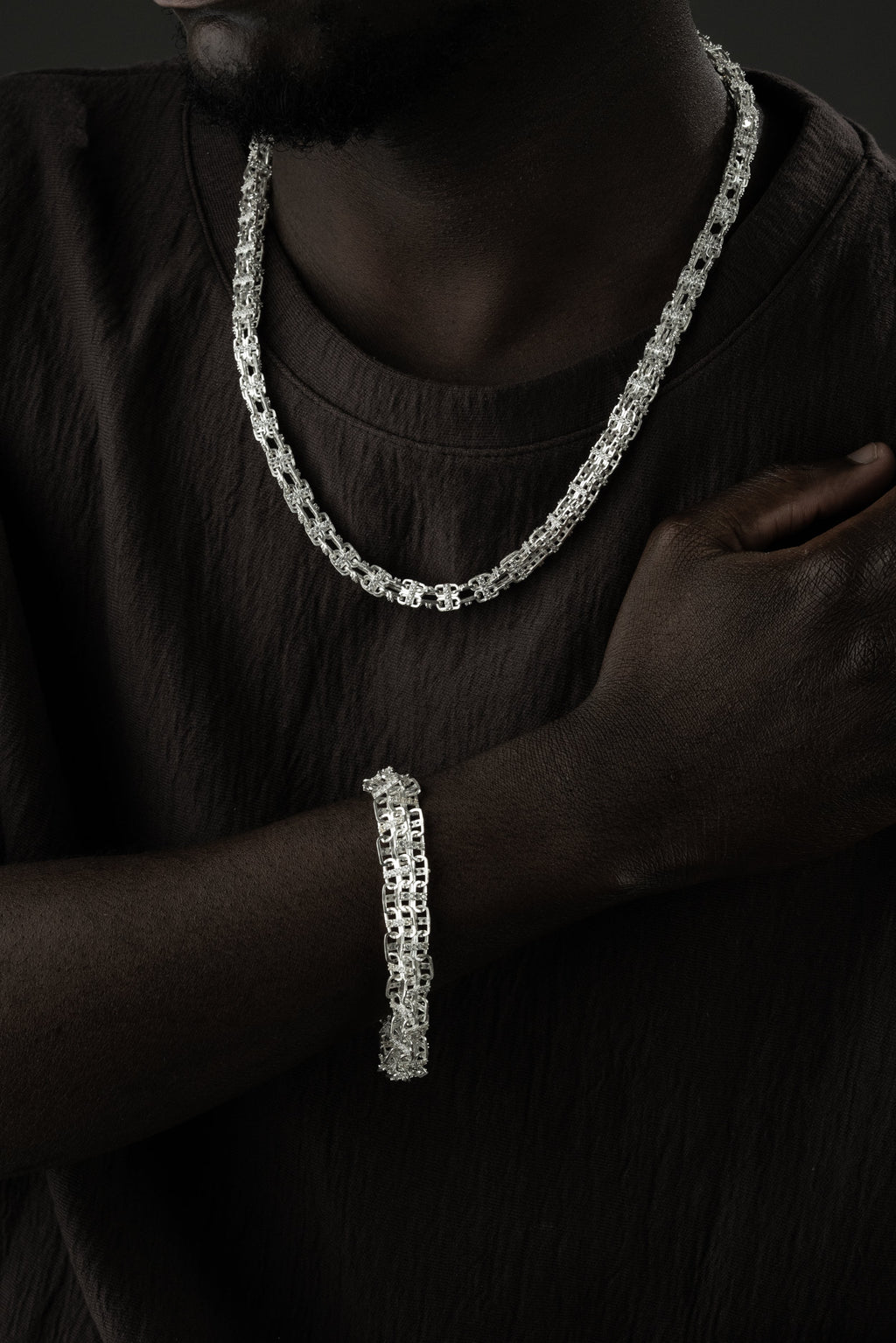 KÄFIGKETTE SET aus 925 Silber - Eleganter Halskette - AURIME