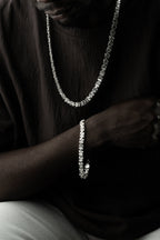 KÖNIGSKETTE FLACH SET aus 925 Silber - Eleganter Halskette - AURIME