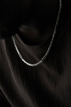 KÖNIGSKETTE BLACK STRASS 4mm aus 925 Silber - Eleganter Halskette - AURIME