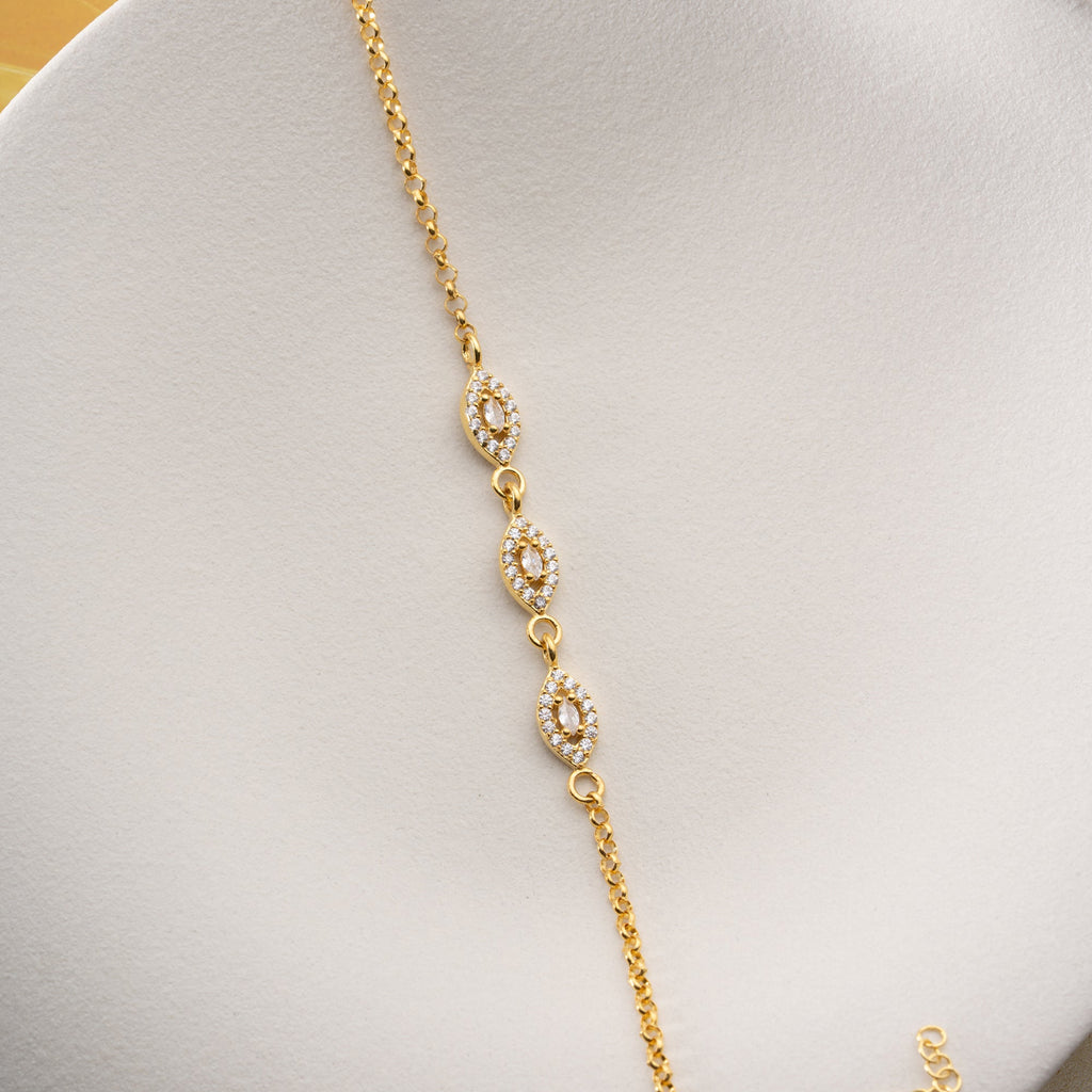 DIAMANT HALSKETTE | 925 SILBER
