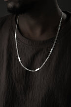 PLATTEN CUBAN LINK SET aus 925 Silber - Eleganter Schmuckset - AURIME
