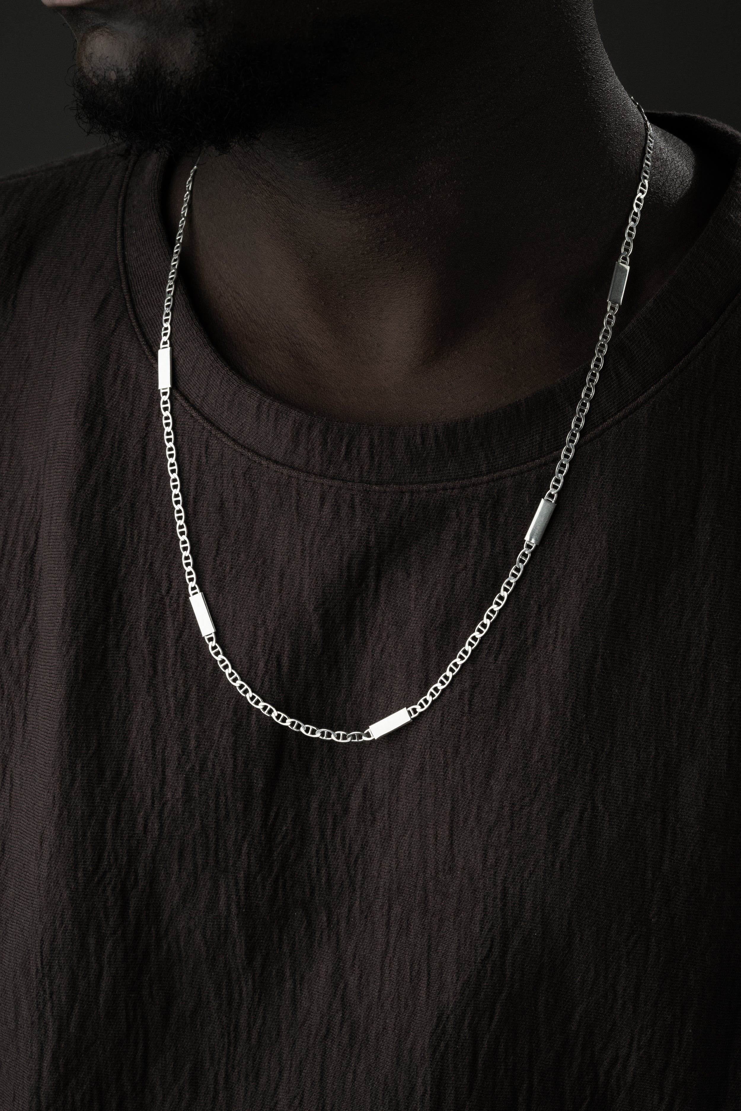 PLATTEN CUBAN LINK SET aus 925 Silber - Eleganter Schmuckset - AURIME