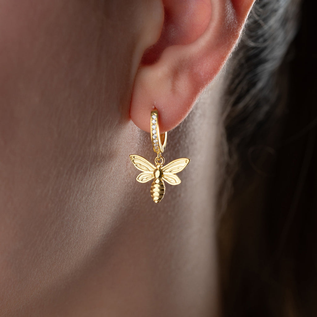 BEE OHRRINGE aus 925 Silber - Eleganter Ohrringe - AURIME