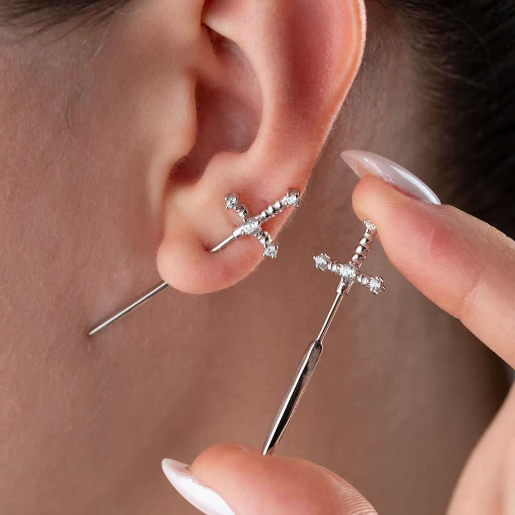 LUIA OHRRINGE aus 925 Silber - Eleganter Ohrringe - AURIME