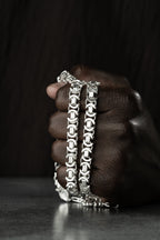 KÖNIGSKETTE FLACH aus 925 Silber - Eleganter Halskette - AURIME