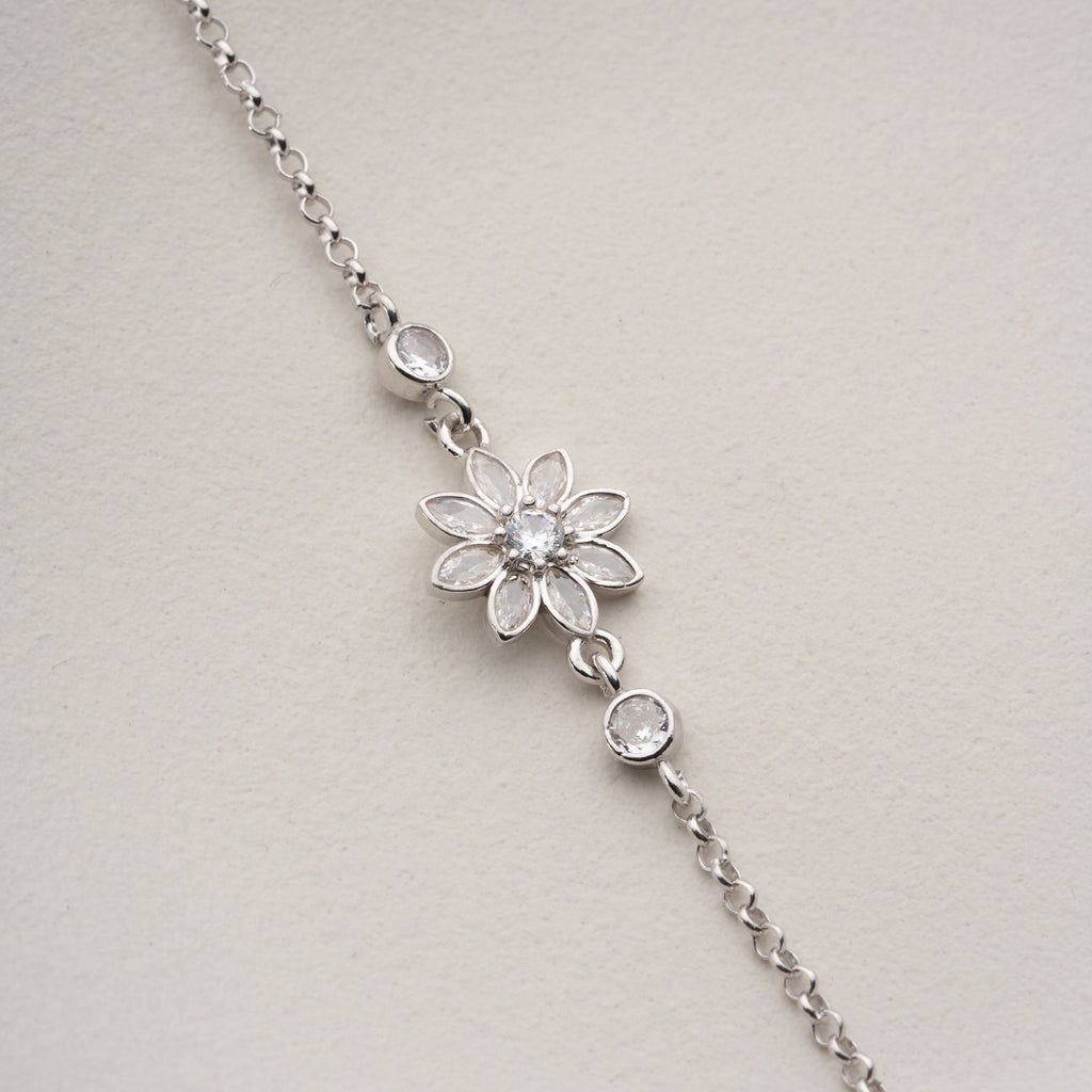 BLUME ARMREIFE | 925 SILBER