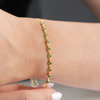LIZI GREEN ARMBAND | 925 SILBER