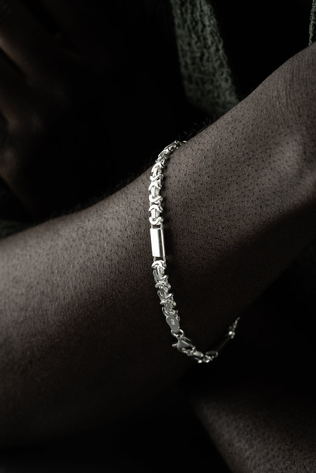 KÖNIGSARMBAND FLACH 5MM aus 925 Silber - Eleganter Armband - AURIME