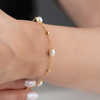 ZAEN PEARL ARMBAND aus 925 Silber - Eleganter Armband - AURIME