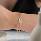 FATIMAS HAND DORIKA ARMBAND aus 925 Silber - Eleganter Armband - AURIME