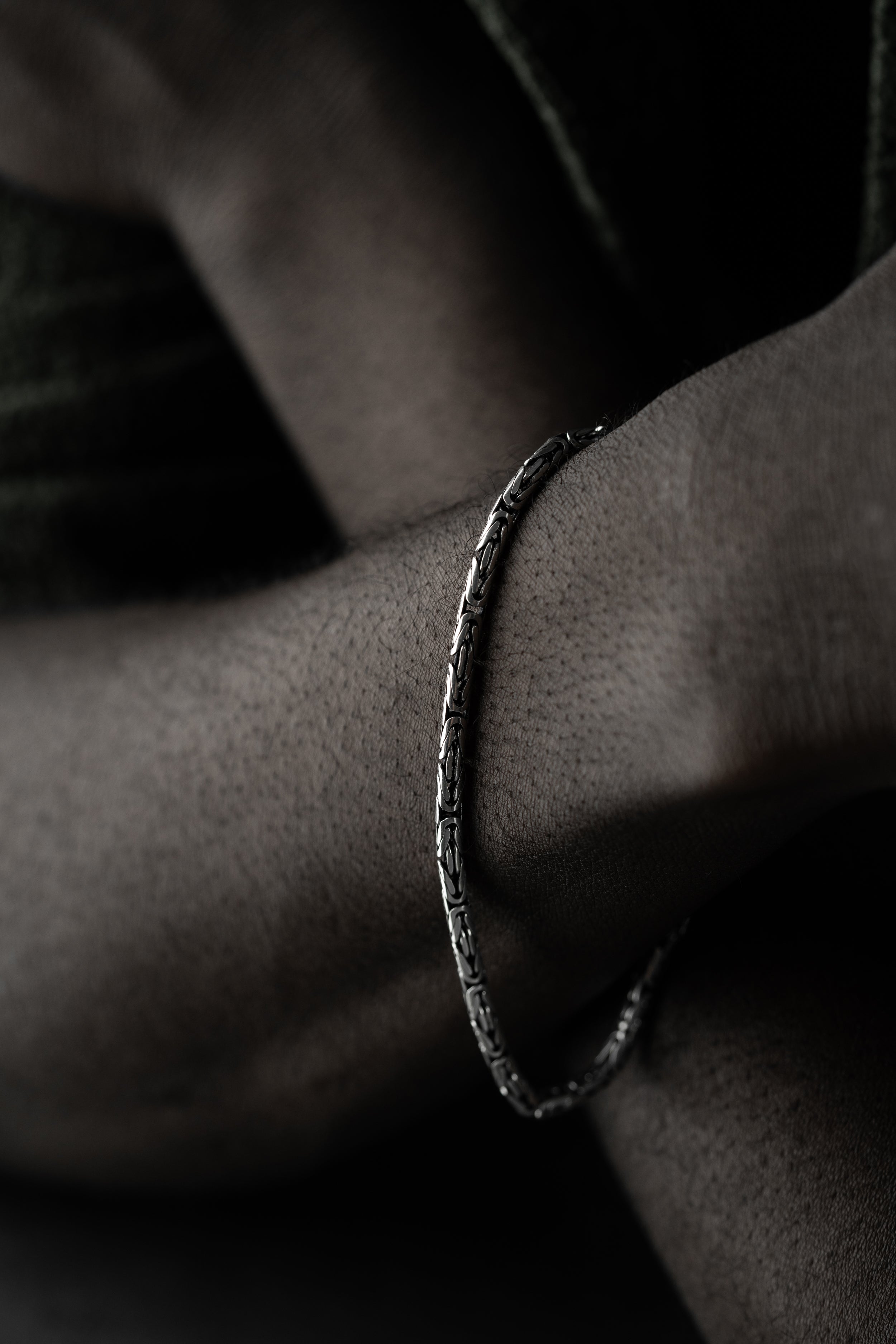 KÖNIGSARMBAND OVAL OXIDIERT 3MM aus 925 Silber - Eleganter Armband - AURIME
