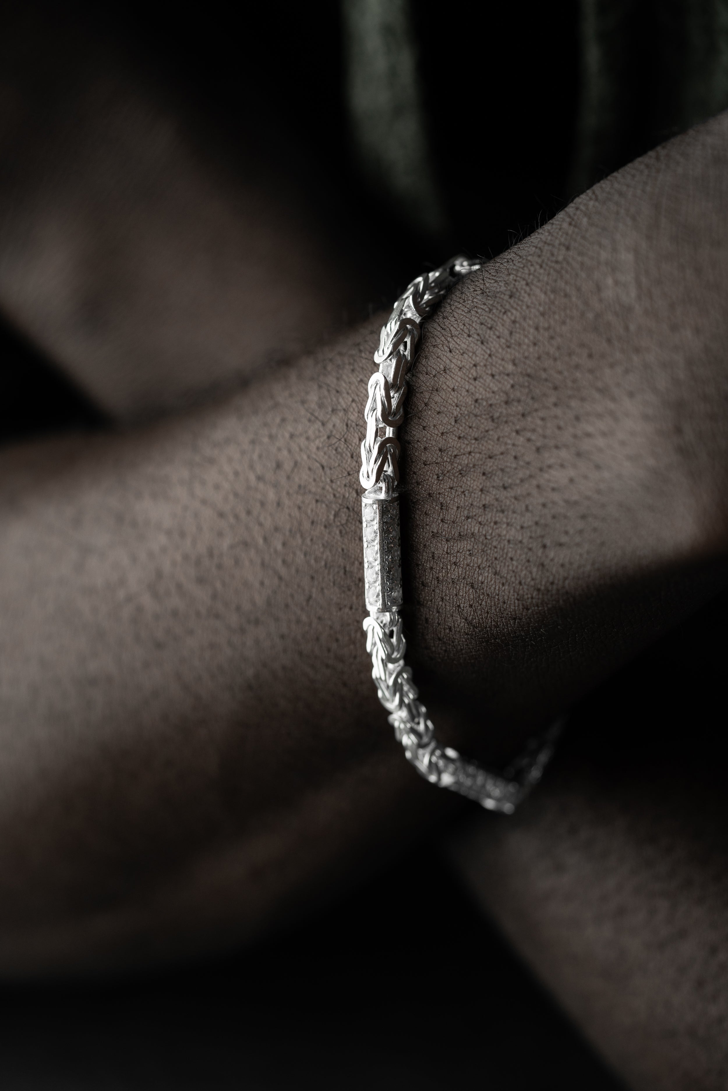 KÖNIGSARMBAND STRASSSTEIN 5MM aus 925 Silber - Eleganter Armband - AURIME