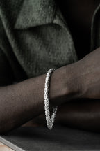 KÖNIGSARMBAND VIERKANT MASSIV 4MM aus 925 Silber - Eleganter Armband - AURIME