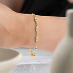 LINA NAZAR ARMBAND aus 925 Silber - Eleganter Armband - AURIME