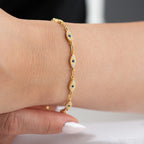 LINA NAZAR ARMBAND aus 925 Silber - Eleganter Armband - AURIME