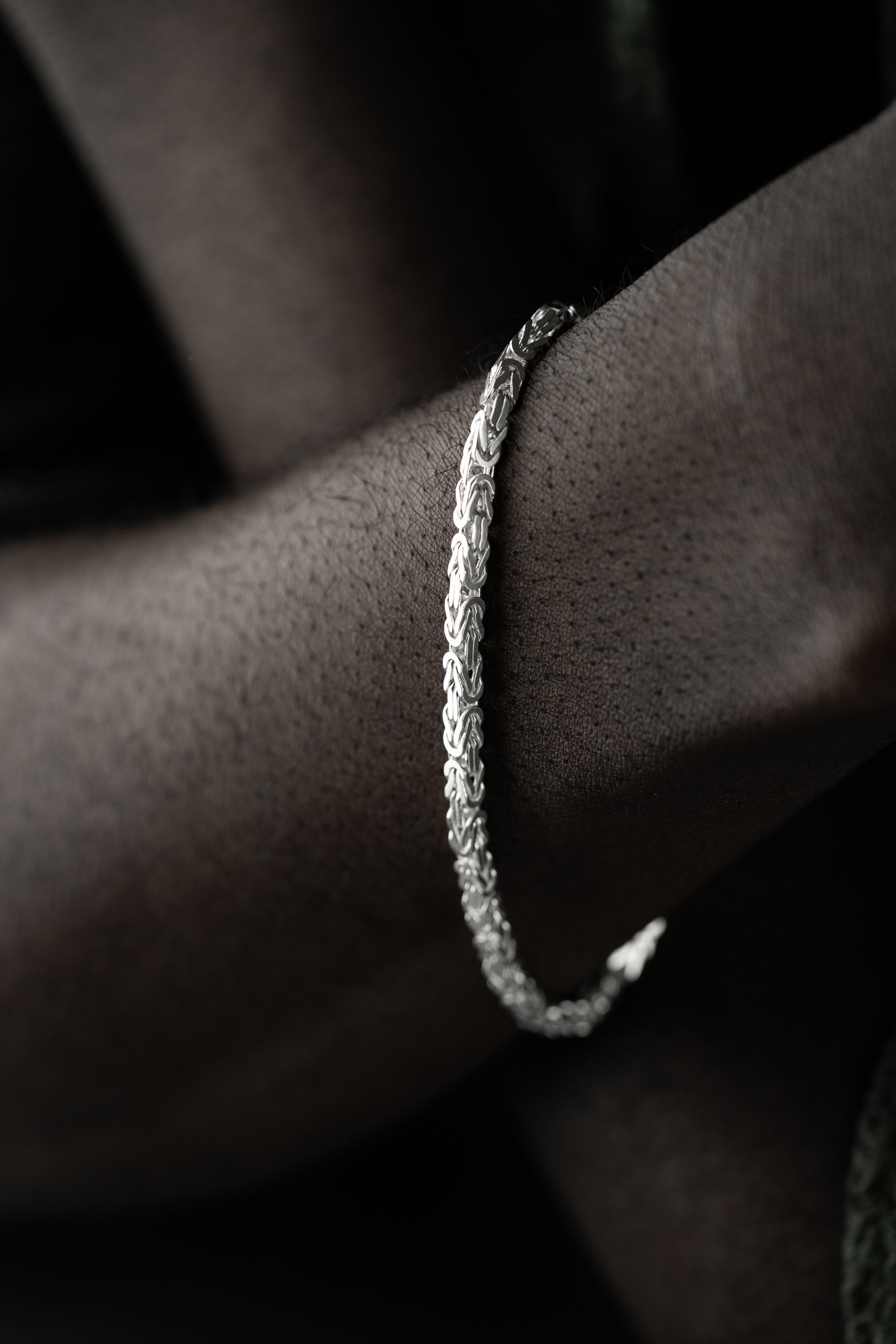 KÖNIGSARMBAND VIERKANT MASSIV 3MM aus 925 Silber - Eleganter Armband - AURIME