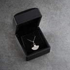ZIRKONIA FÄCHER HALSKETTE aus 925 Silber - Eleganter Halskette - AURIME