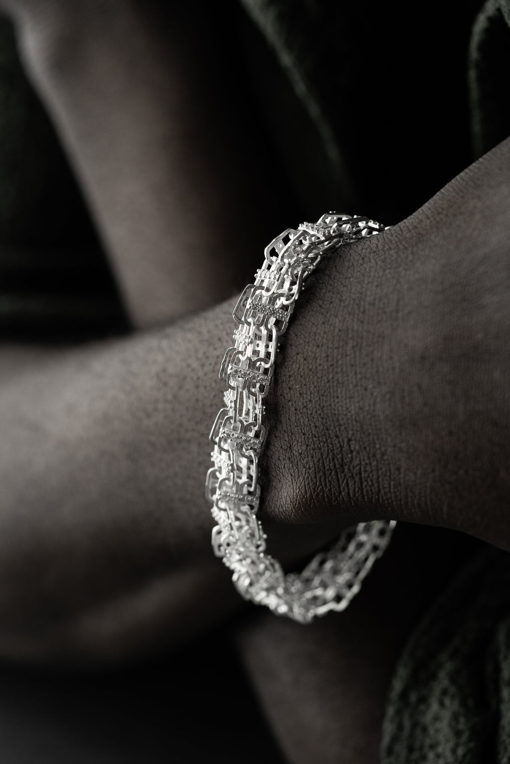 KÄFIGARMBAND MASSIV 8MM aus 925 Silber - Eleganter Armband - AURIME