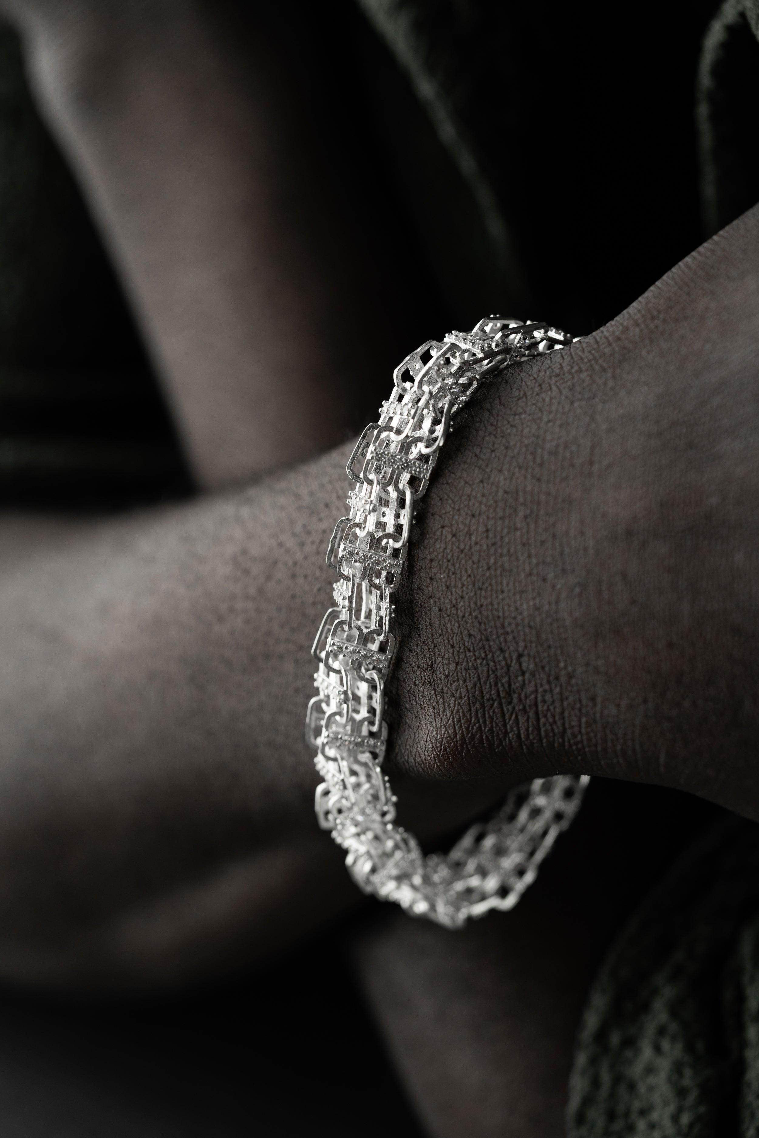 KÄFIGARMBAND MASSIV 8MM aus 925 Silber - Eleganter Armband - AURIME
