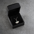 ZIRKONIA FÄCHER HALSKETTE aus 925 Silber - Eleganter Halskette - AURIME