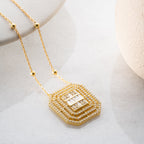 VINTAGE BAGUETTE HALSKETTE | 925 SILBER