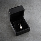 ZIRKONIA PEARL HALSKETTE aus 925 Silber - Eleganter Halskette - AURIME