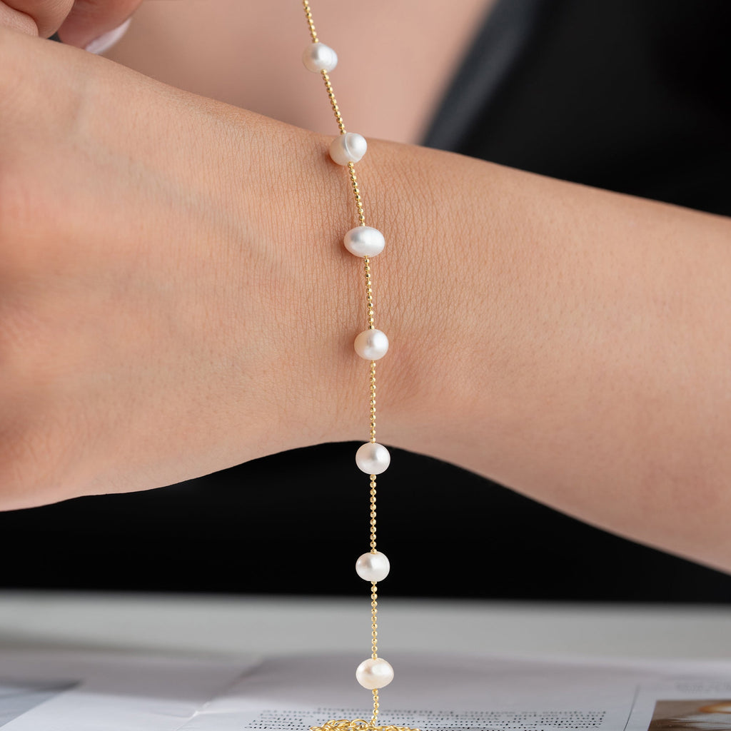 TIO PEARL ARMBAND aus 925 Silber - Eleganter Armband - AURIME