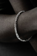 Monte Carlo Armband 5mm aus 925 Silber von Aurime, detailreiche silbernes Armband mit glatter Oberfläche.
