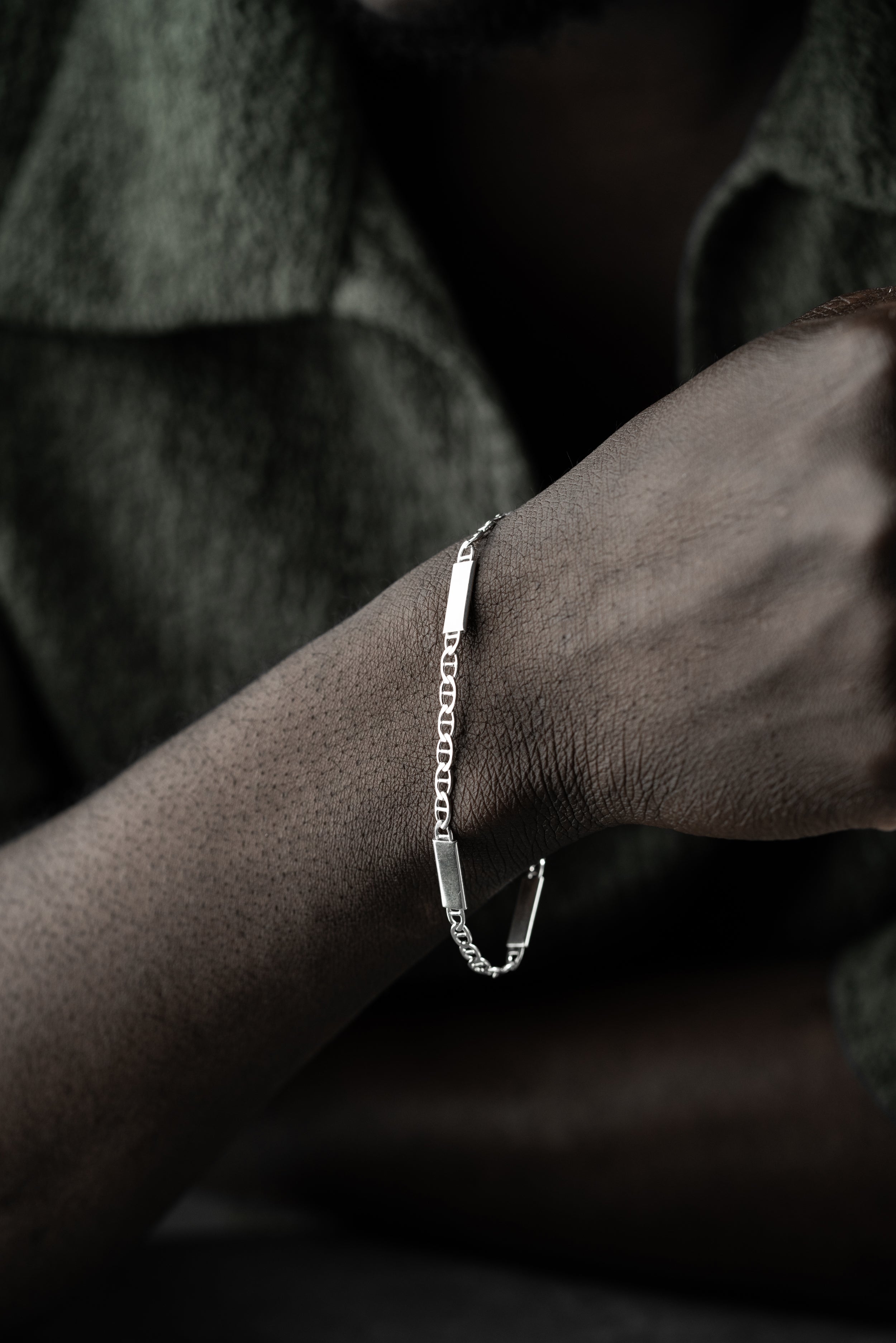 PLATTEN CUBAN LINK ARMBAND 4MM aus 925 Silber - Eleganter Armband - AURIME