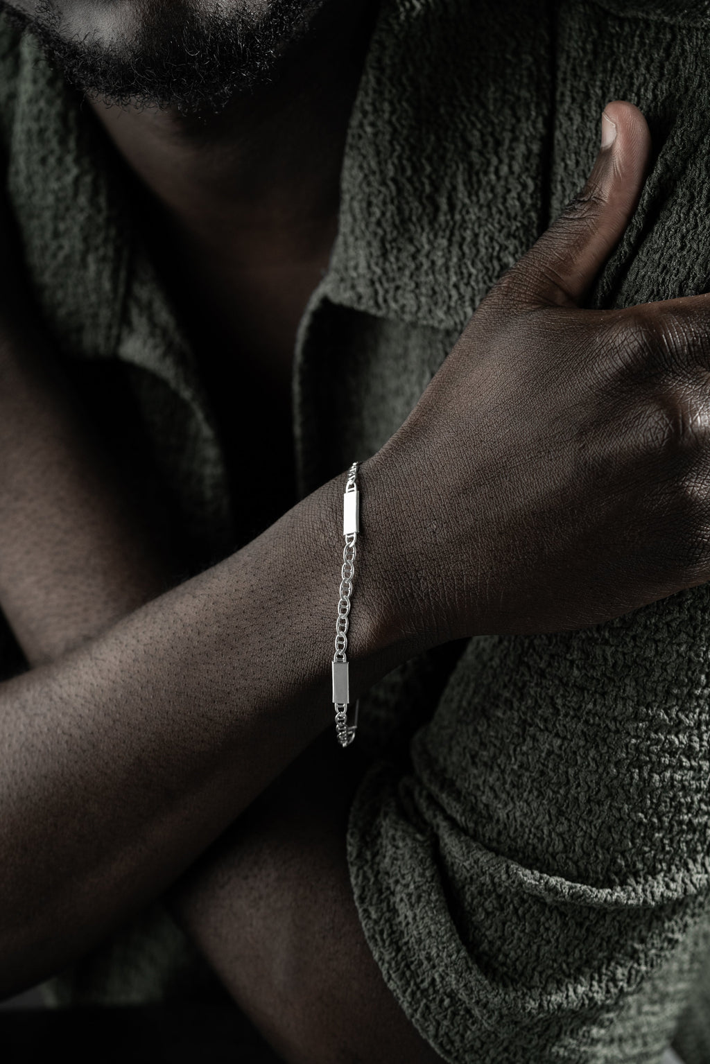 PLATTEN CUBAN LINK ARMBAND 4MM aus 925 Silber - Eleganter Armband - AURIME