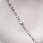 HERZ MIT BLUMENMOTIV ARMREIFE | 925 SILBER