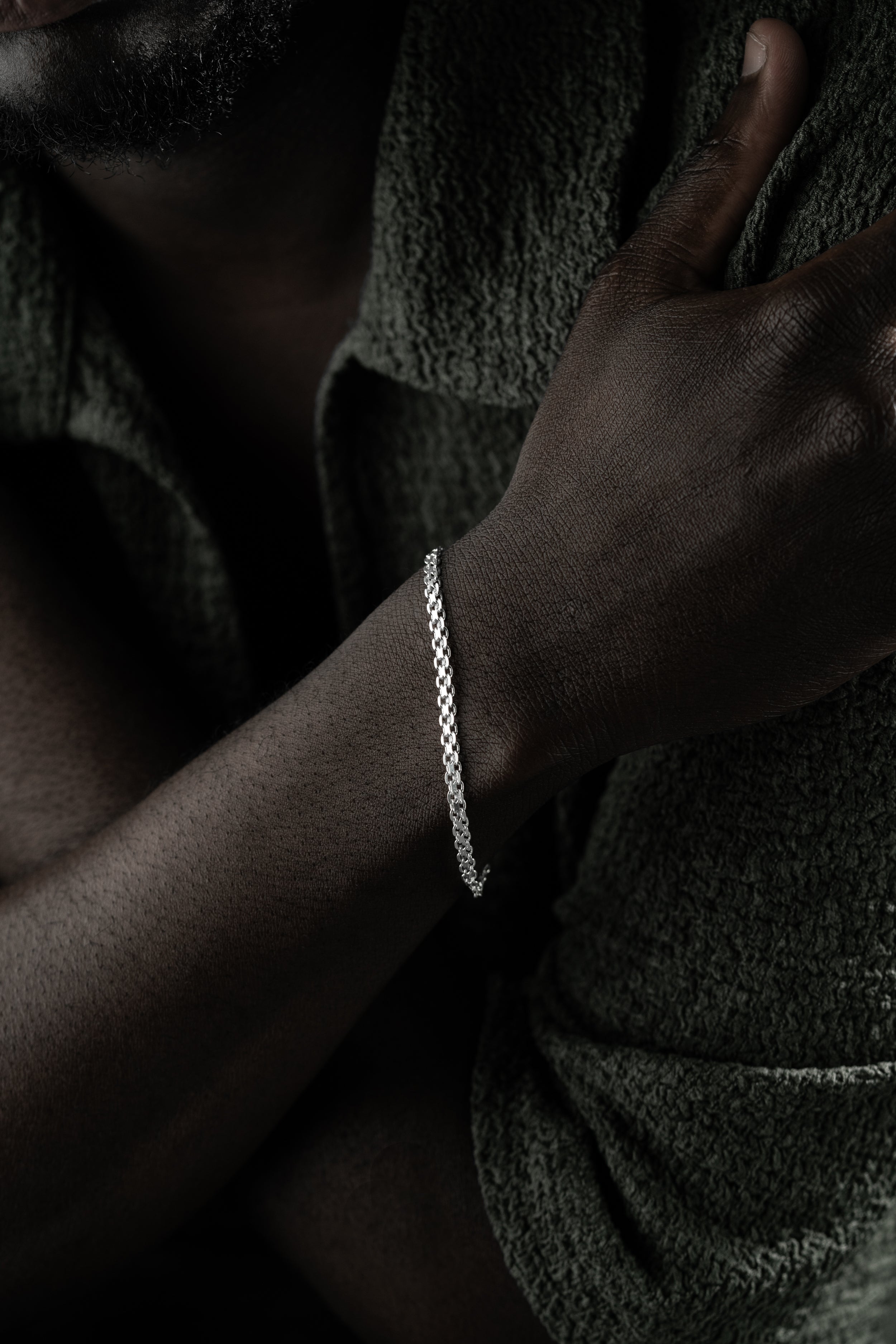 BISMARK ARMBAND 4MM aus 925 Silber - Eleganter Armband - AURIME