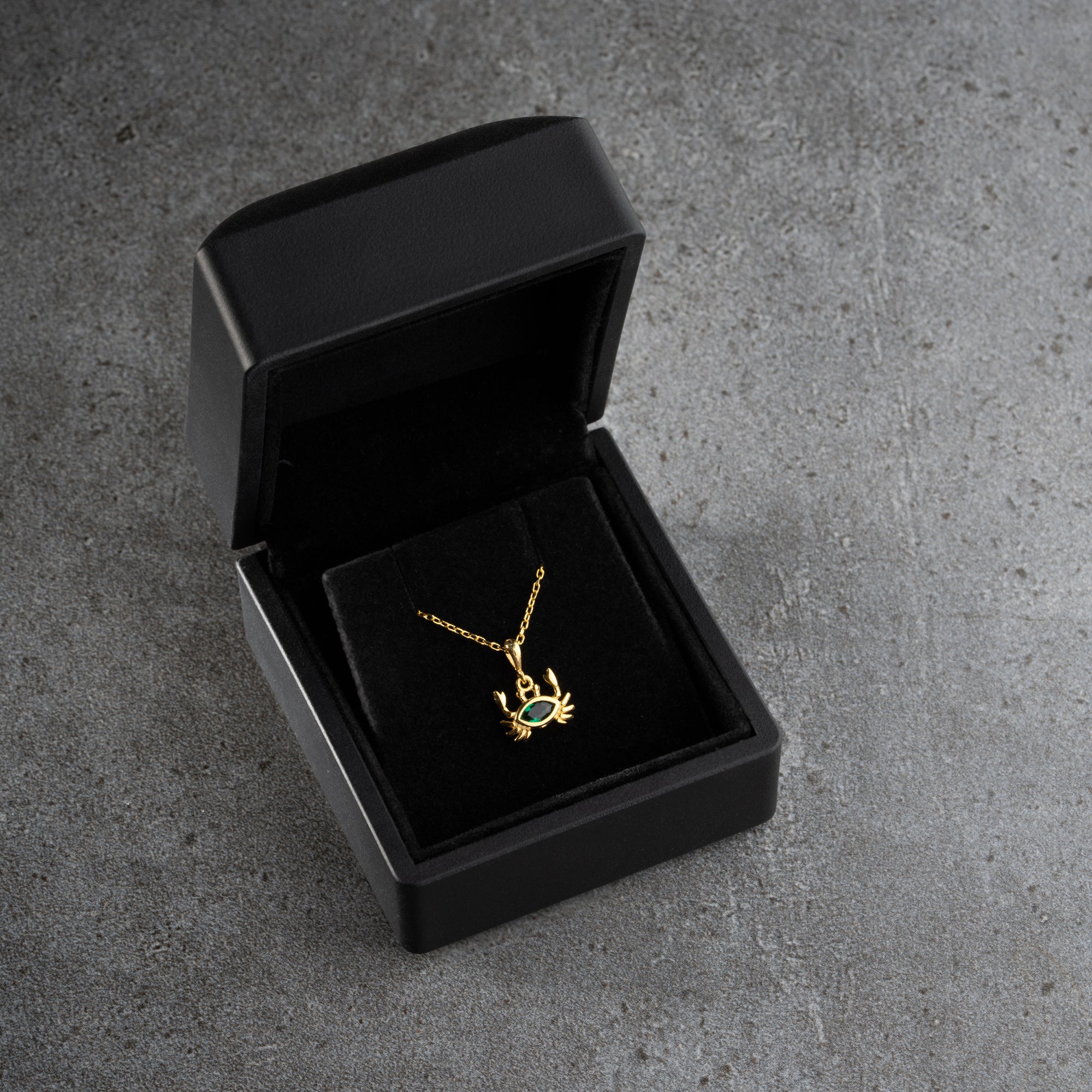 ZIRKONIA KREBS HALSKETTE aus 925 Silber - Eleganter Halskette - AURIME