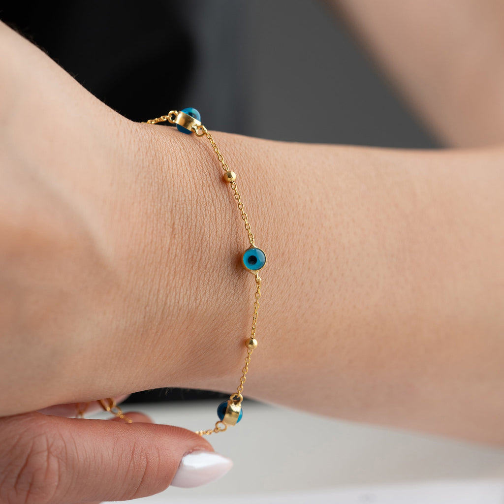 BULLET NAZAR ARMBAND aus 925 Silber - Eleganter Armband - AURIME