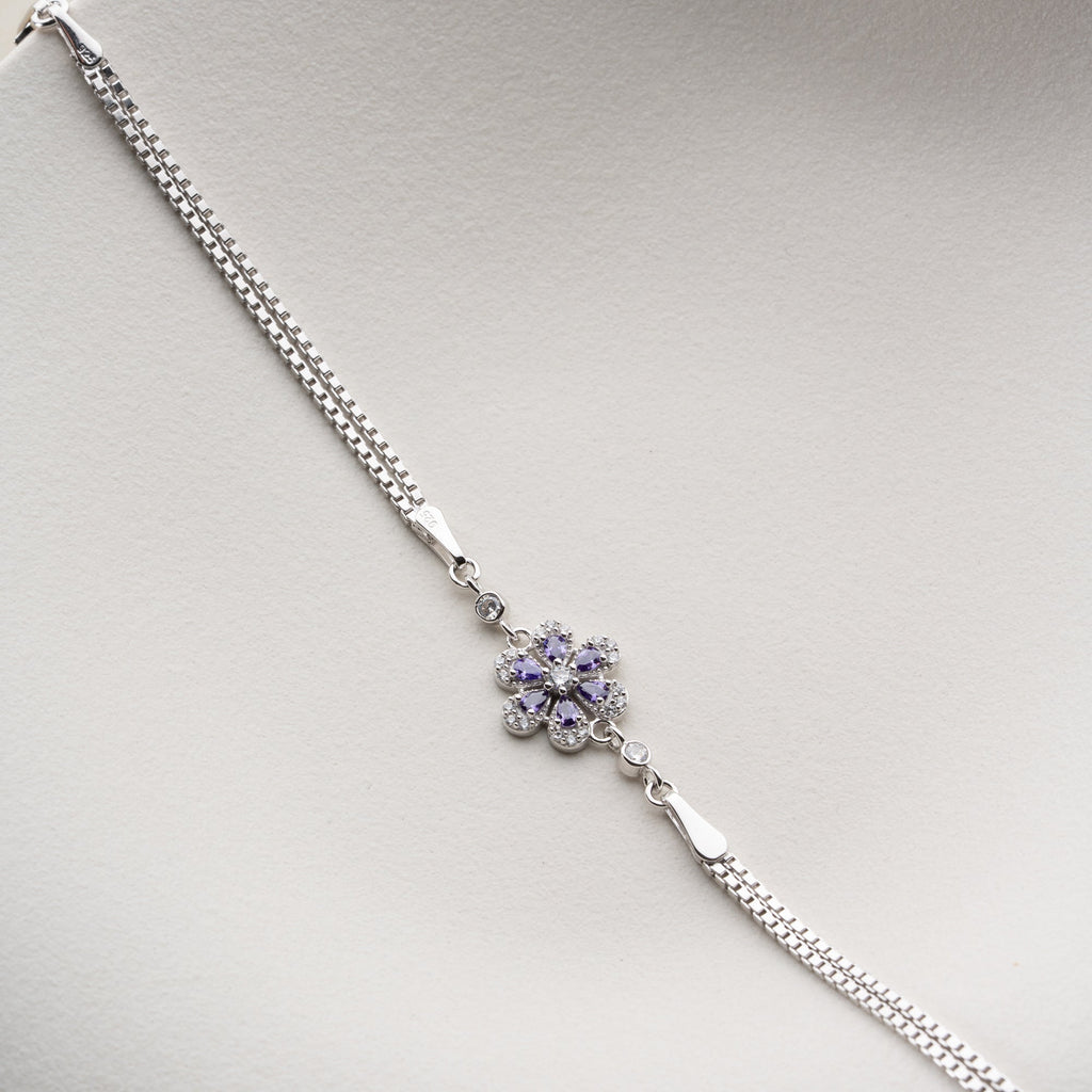 LOTUSBLUME ARMREIFE | 925 SILBER