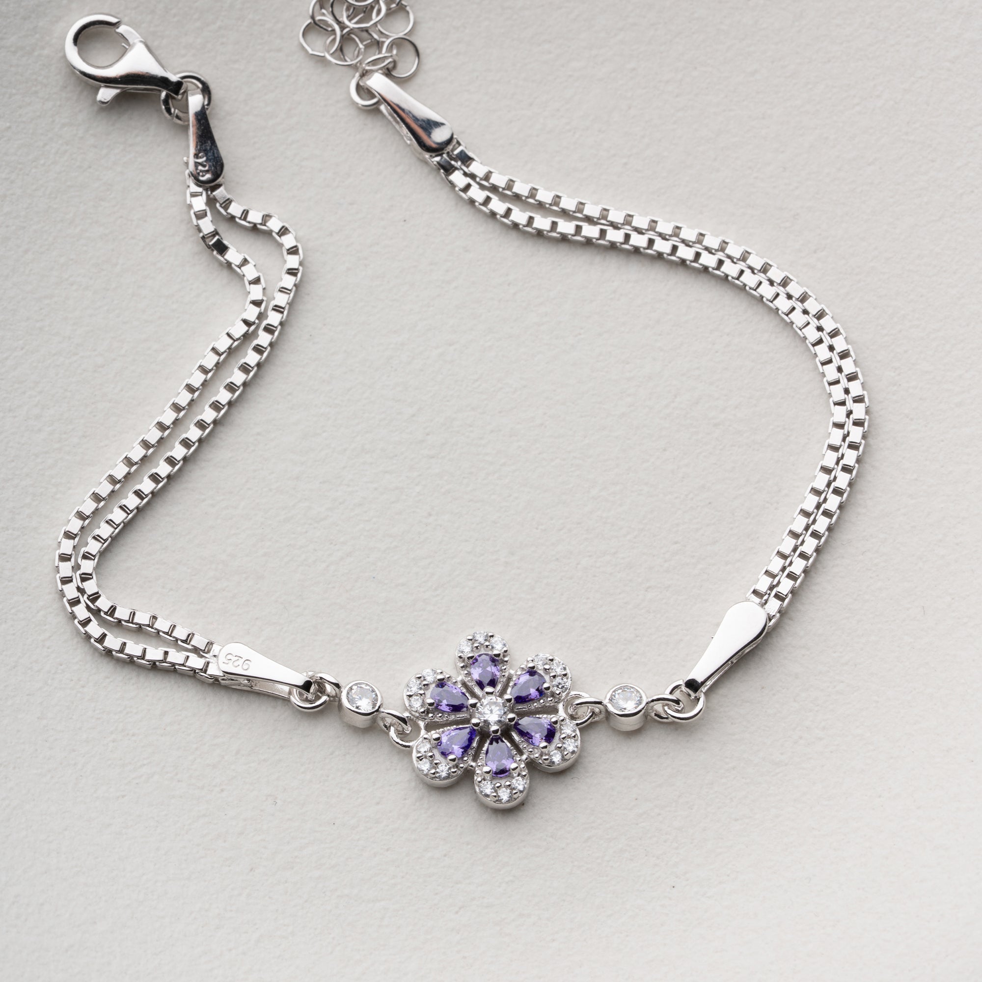 LOTUSBLUME ARMREIFE | 925 SILBER