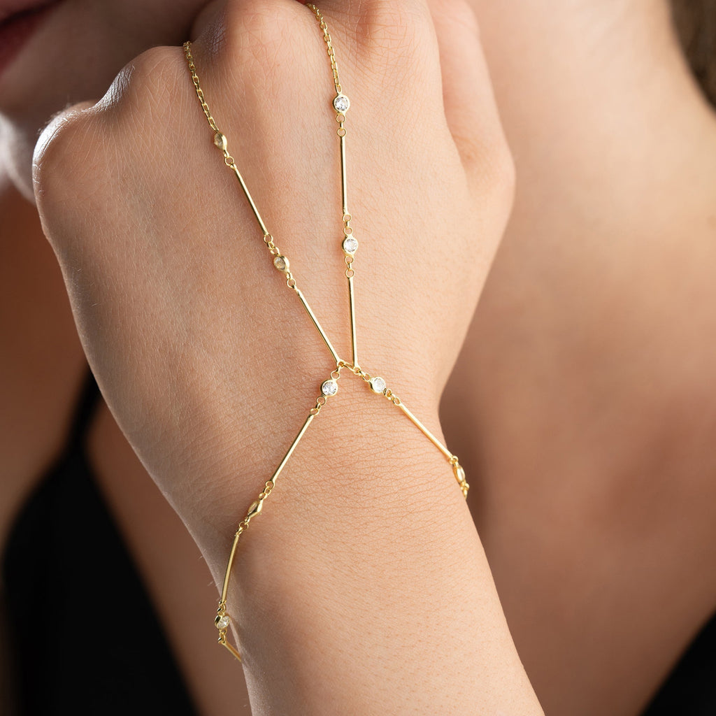 RUNA HANDKETTE aus 925 Silber - Eleganter Halskette - AURIME